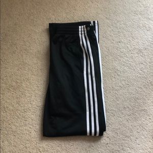 Adidas basketball snap sweatpants.